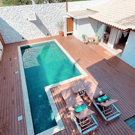 Casa com piscina e acesso a pé à Praia do Santinho Florianópolis Esterno foto