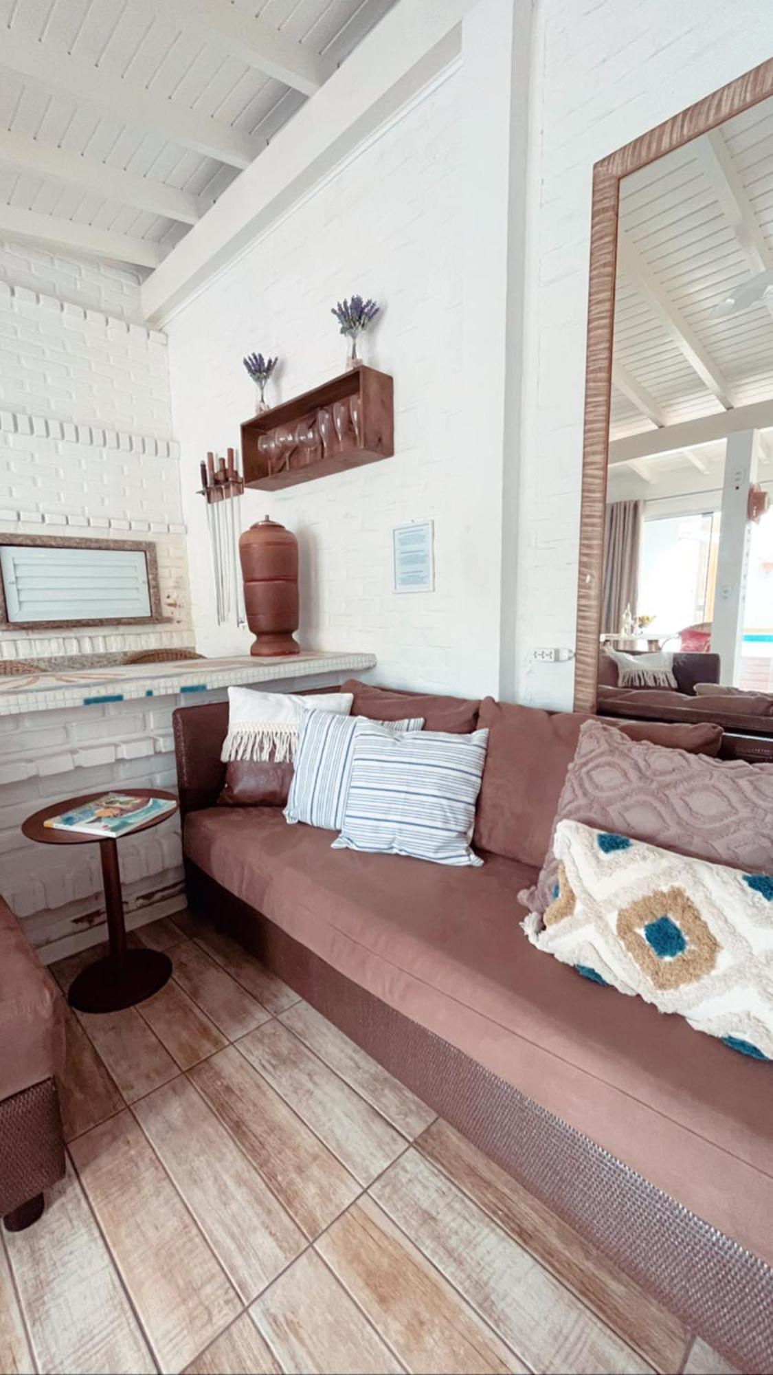 Casa com piscina e acesso a pé à Praia do Santinho Florianópolis Esterno foto